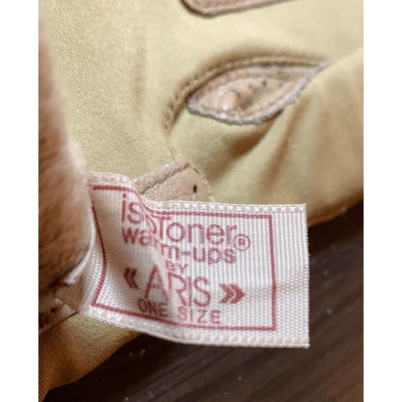 Vintage ISOTONER Aris Warm-Ups Ladies Womens One-size OSFA Lined tan Gloves - Picture 6 of 11